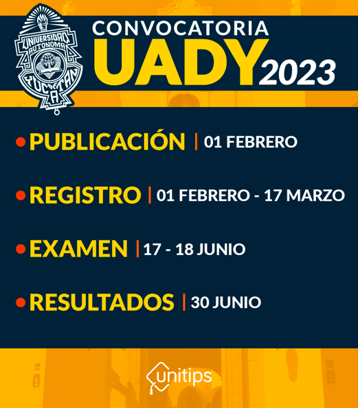calendario-convocatoria-uady-fechas-2023