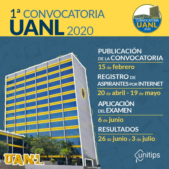 Convocatoria de ingreso UANL 2020